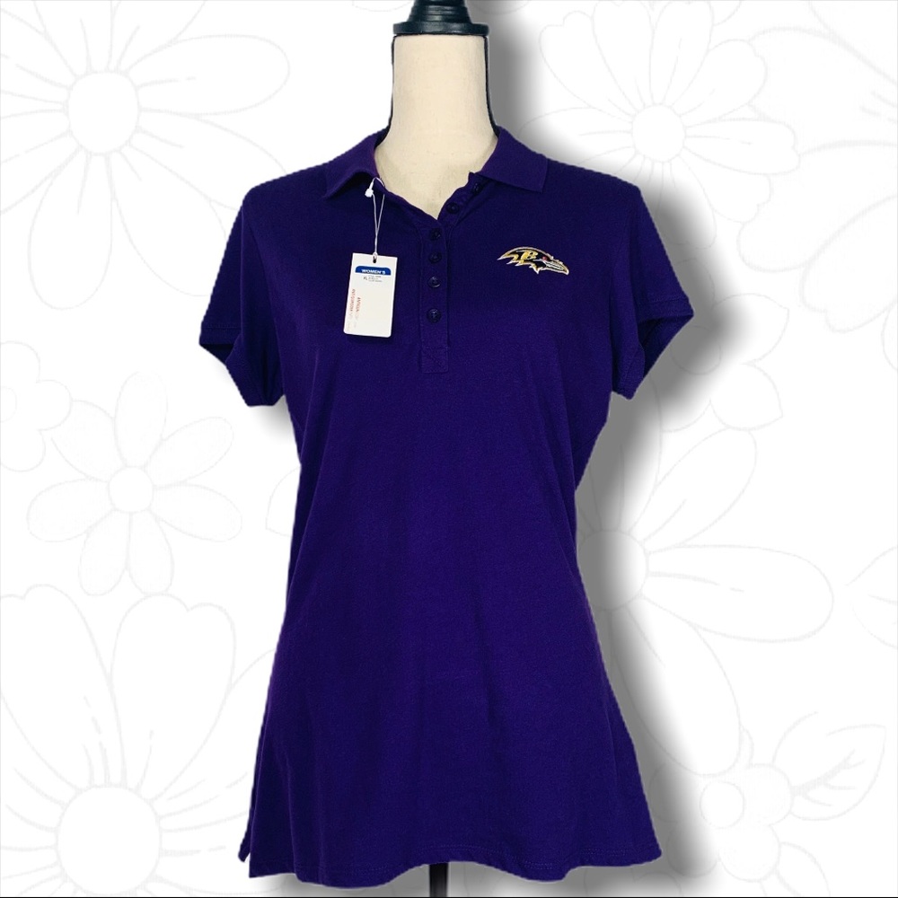 NWT Embroidered Logo Raven’s Polo - XL